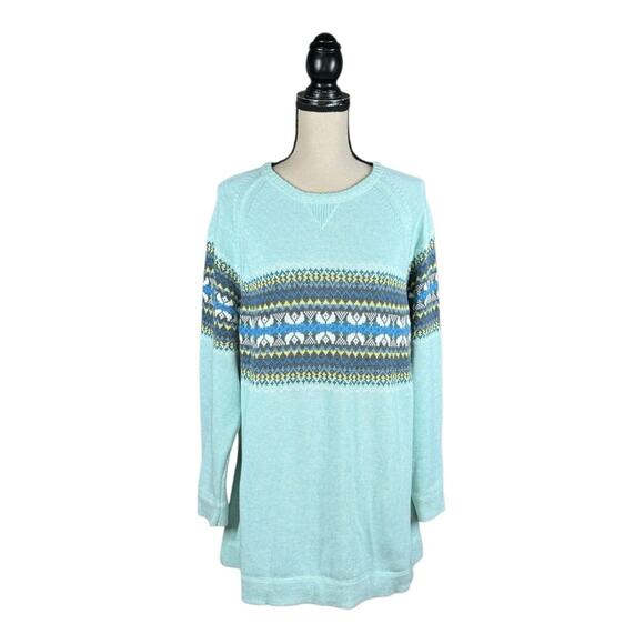 Eddie Bauer Fair Isle Angora Blend Sweater - Picture 1 of 4